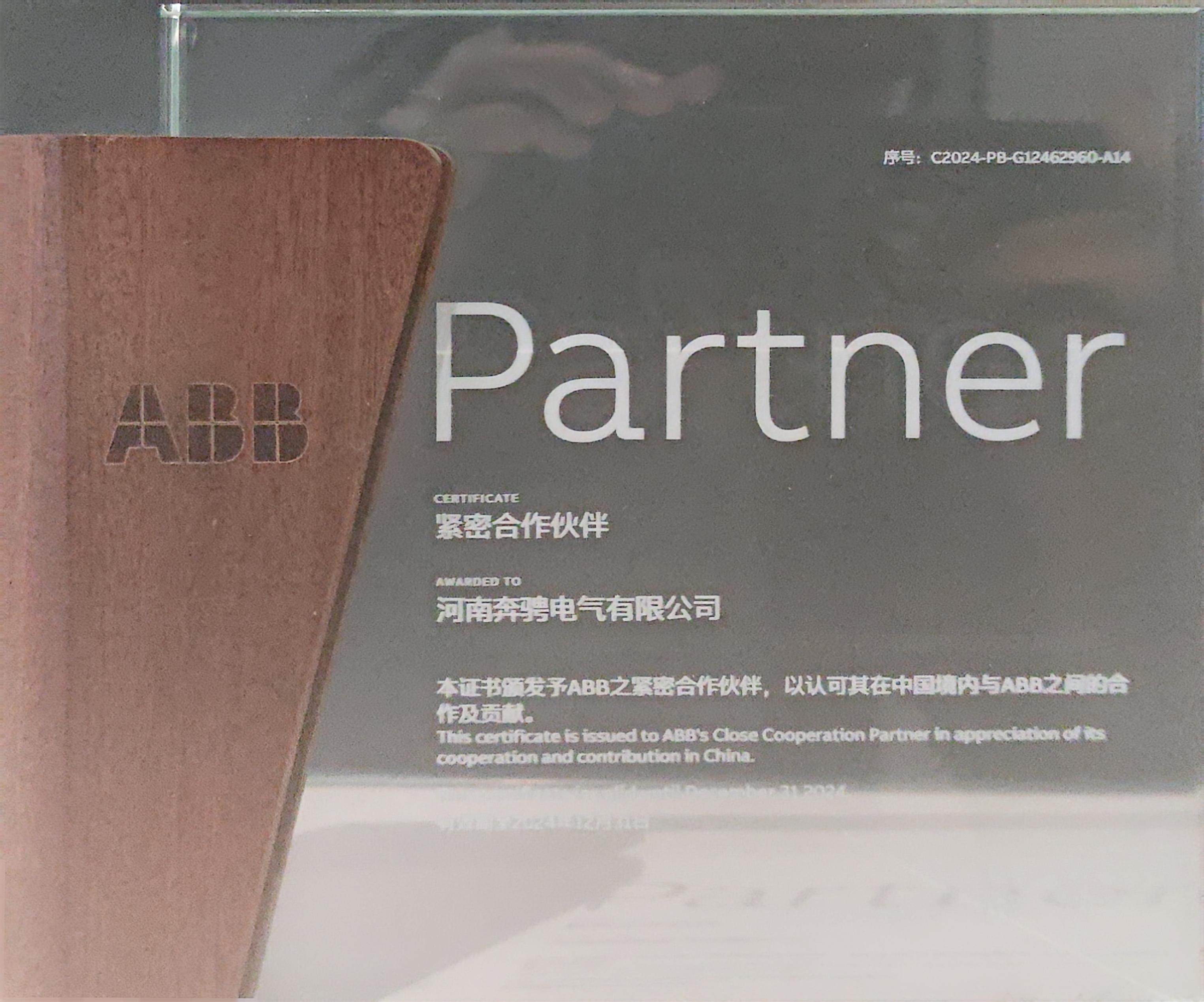 ABB紧密合作伙伴